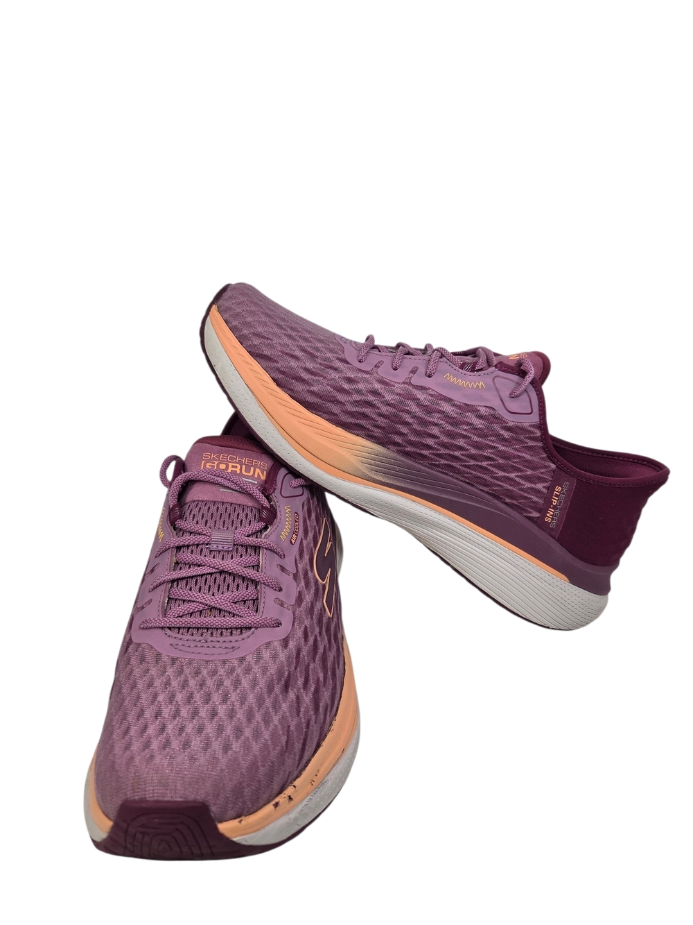 Skechers Women's Athletic Sneakers - Mauve with Peach Accents. Size 9
